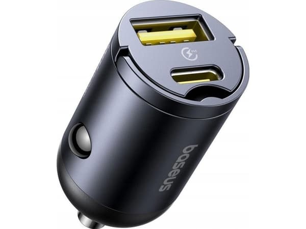 Baseus Mini autolaturi Tiny Star (U+C) 30W musta