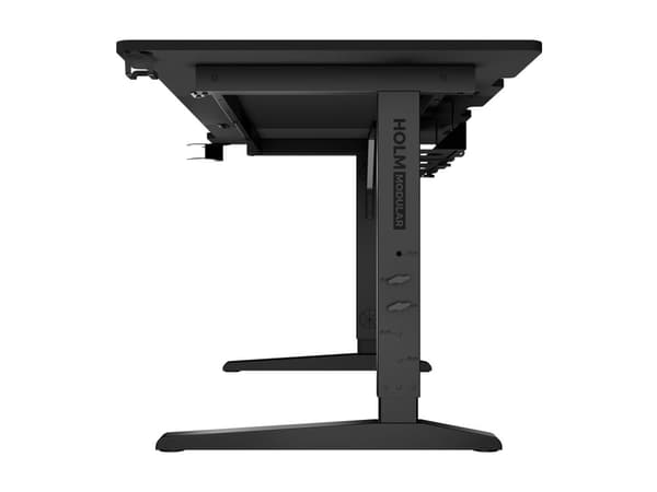 Genesis Holm Modular - Skrivbord - rektangulär - antracit, svart
