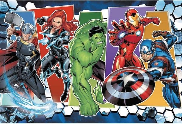 Trefl The Avengers Invincible, 60 styck, Tecknade serier, 4 År