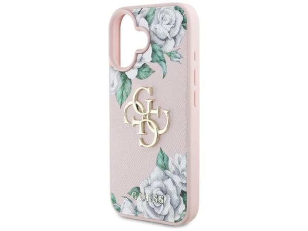 GUESS Grained Roses Big 4G mobilskal till iPhone 16