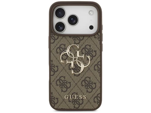 Guess 4G Big Logo Case for iPhone 17 Pro - Brown