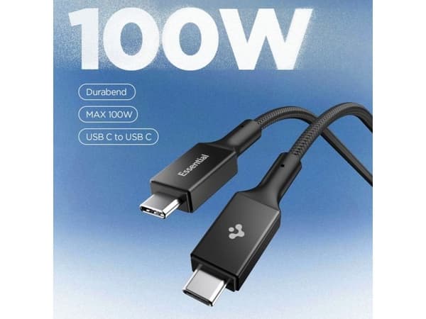 Spigen EB10010CC 100W 100 cm Cable - Black