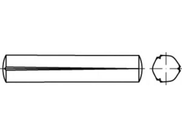 TOOLCRAFT spik med konisk skaft 2,5 mm stål 250 st