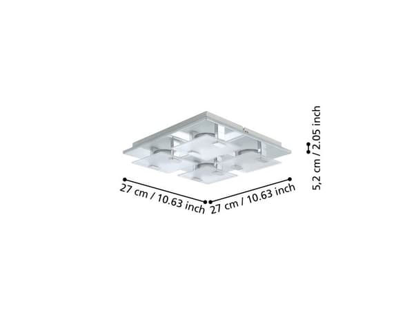 EGLO VICARO LOFT 4x2,5W KROM