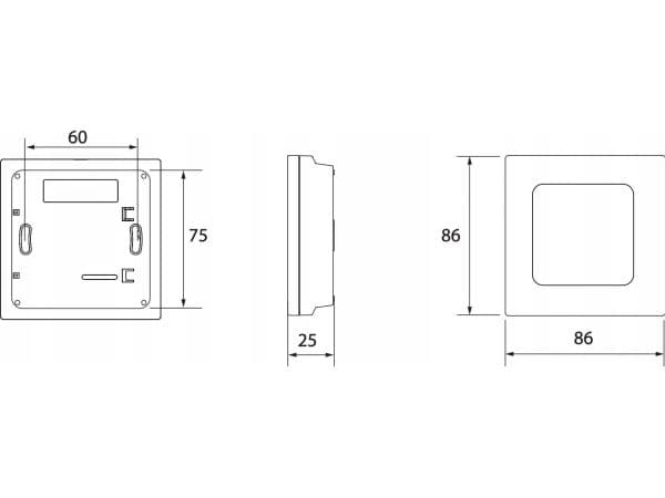 Danfoss Icon2 RD 24V display - vægmonter.Erstatter 460970315