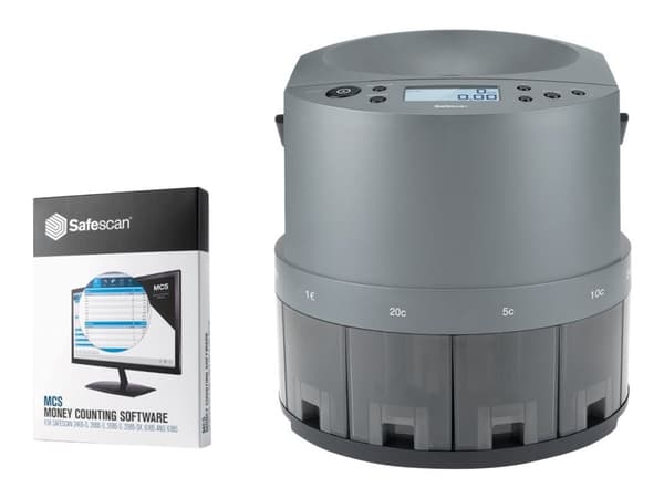 Safescan 1450 - Myntteller / sorterer - EUR - grå