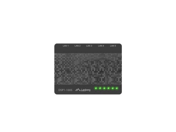 Lanberg DSP1-1005 - Switch - ohanterad - 5 x 10/100/1000 - skrivbordsmodell