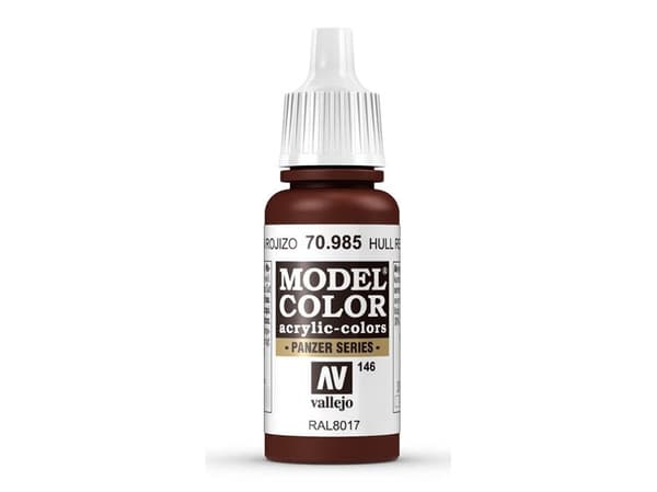 Vallejo 70.985, 17 ml, Rød, Matte, Flaske
