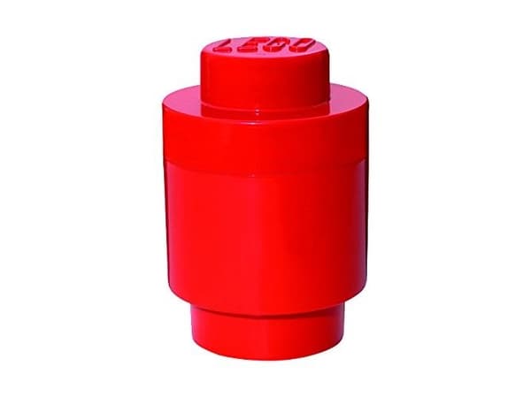 LEGO Storage Brick 1 Round - Lagerboks - knallrød