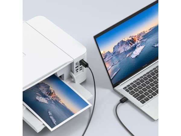 Wozinsky WKDDY4S USB-B - USB-A 480Mbps kaapeli 1m - musta - musta