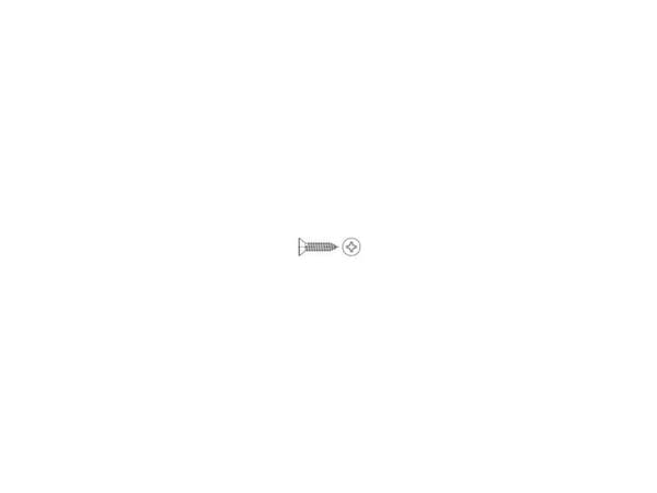 TOOLCRAFT 145213 Phillips-ruuvi 2,2 mm 6 mm Phillips-kutteri DIN 7982 Teräs Sinkitty 2000 kpl