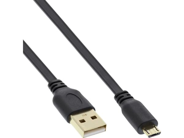 InLine 31720F, 2 m, USB A, Micro-USB B, USB 2.0, Hanstik/Hanstik, Lajittelu