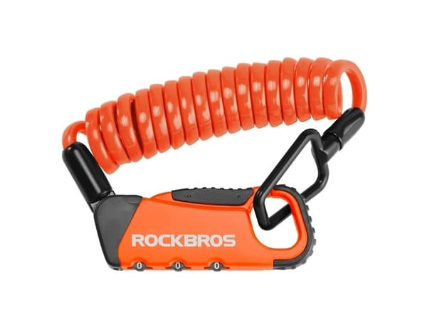 RockBros sykkellås RBK6N med kode - oransje
