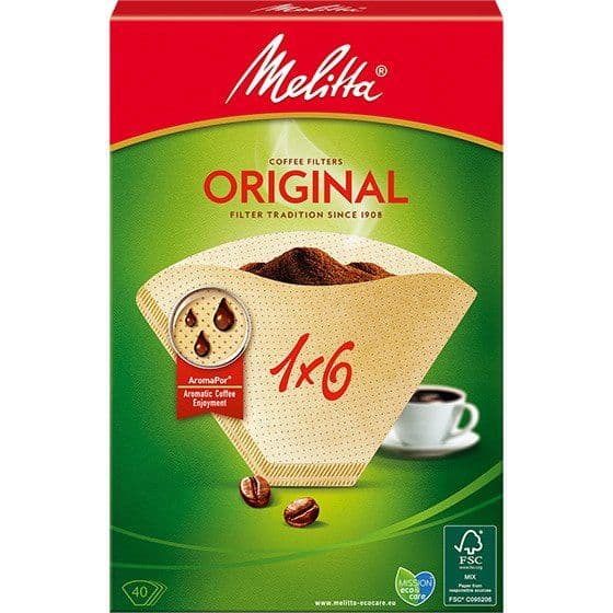 Melitta Kaffefilter 1X6 - 40 stk.