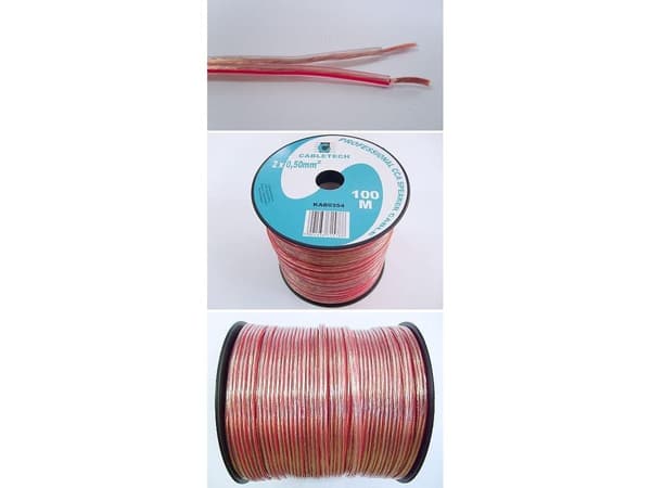 Kabel Cabletech högtalarkabel 2x1,50, 0,99 kr/m