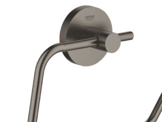 Grohe Essentials Toiletpapirholder uden låg - Børstet Hard Graphite
