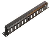 MicroConnect Cable Management - Kabelstyringspanel - svart - 1U - 19"