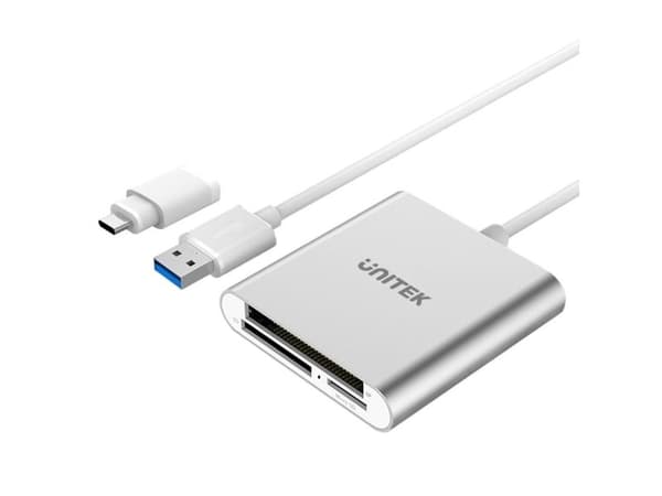 Unitek - Kortläsare - allt-i-1 (SD, CF, microSD) - USB 3.0