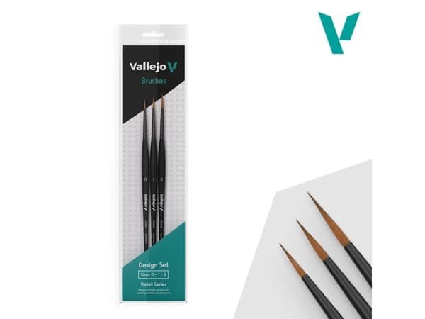 Vallejo B02991, Penselset, Designpensel, Syntetisk