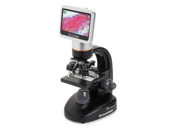 Celestron Tetraview, Digitalt, Sort, Sølv, LCD, 10,9 cm (4.3"), SD, SDHC, 1600x