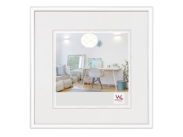 Walther New Lifestyle bildeframe 30x30, plast, hvit (KV330W)