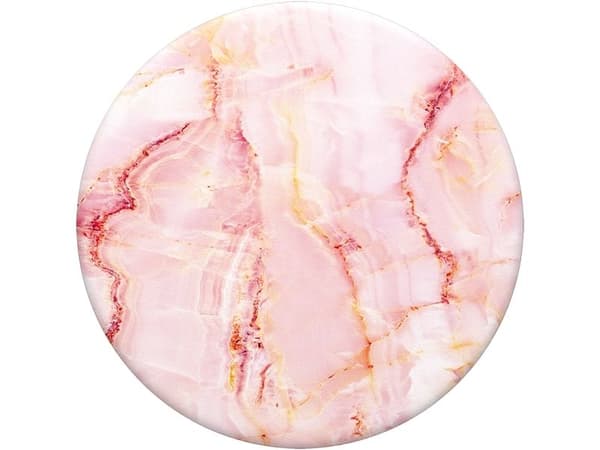 PopSockets Swappable PopGrip - Multifunksjonsholder for mobiltelefon - Rose Marble - rosa