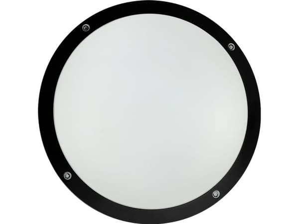 OKO Åben Halvskærm E27 IK10 IP65 C4 Sort
