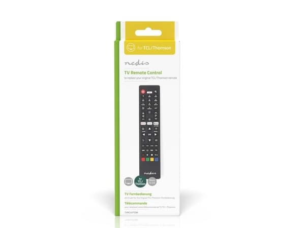 Nedis TVRC45TCBK, TV, IR Kabelfri, Trykknapper, Sort