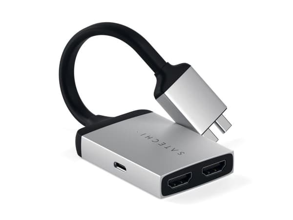 Satechi ST-TCDHAS - Videoadapteri - HDMI hun til USB-C han - 16 cm - sølv - 4K-tuki