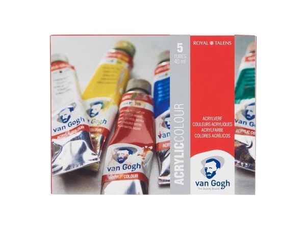 Van Gogh akrylmaling startsett | 5 x