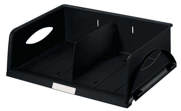 Leitz Standard - Brevbakke - 2 rom - for A4 (210 x 297 mm) - svart