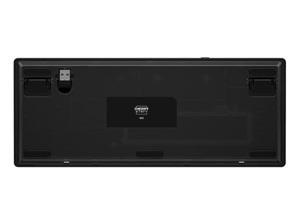 CHERRY XTRFY K33 Compact Wireless, Langaton, USB + RF Wireless + Bluetooth, Mem-chanical key switch, AZERTY, RGB LED, Musta