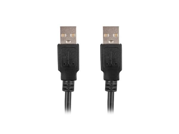Lanberg - USB-kabel - USB (hann) til USB (hann) - USB 2.0 - 50 cm - svart