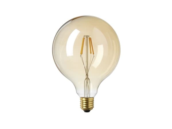 HEHKULAMPPU LED 4W GLOBE BASIC KULTAINEN LASI Ø125