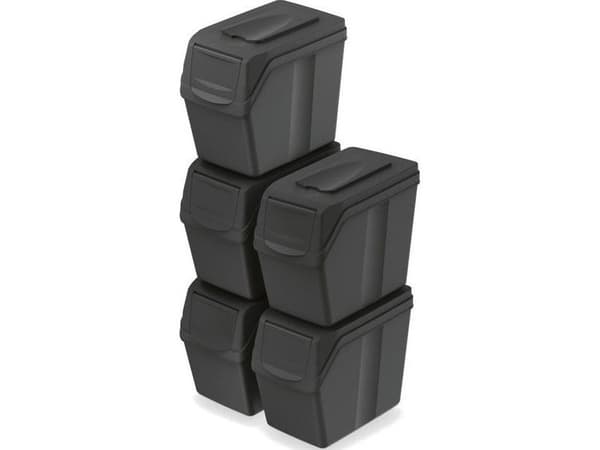 Prosperplast soptunna för sortering vit (225)