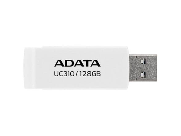 ADATA UC310 - USB flash-enhet - 128 GB - USB 3.2 Gen 1 - vit