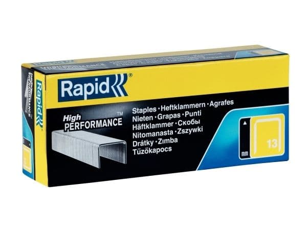 Häftklamrar rapid 13/8 låda med 5000 st.