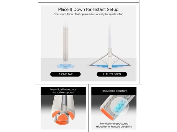 Spigen S582W Bluetooth Selfie Stick - Beige