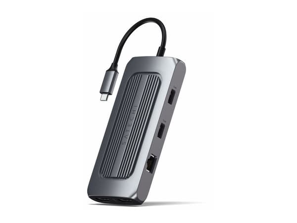 Satechi Multiport MX -sovitin - Telakointiasema - USB-C - 2 x HDMI - GigE