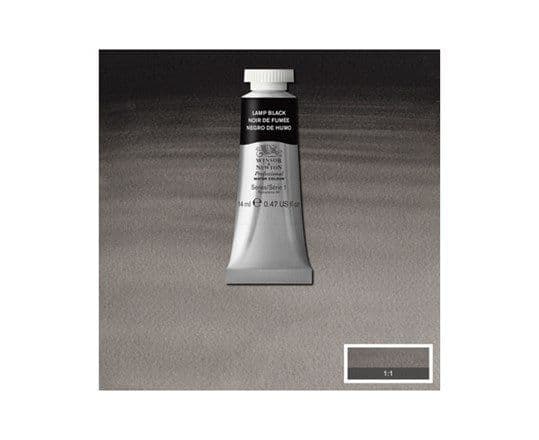 PROF WATER COLOUR 14ML Lamp Black 337