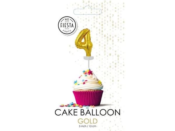 Kage folieballon 4 guld