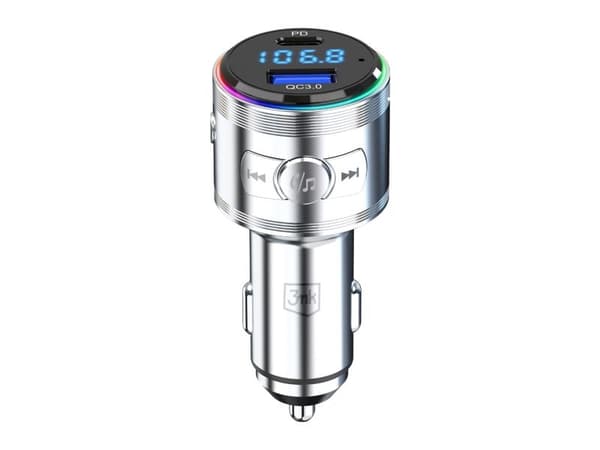 3MK Accessories 3mk Hyper Car Power Transmitter 48W QC PD PPS USB 1C1A silver