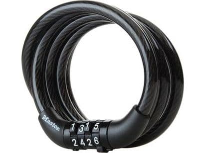Master Lock No. 8143 - Kabellås - kombination - multiple-dial - svart