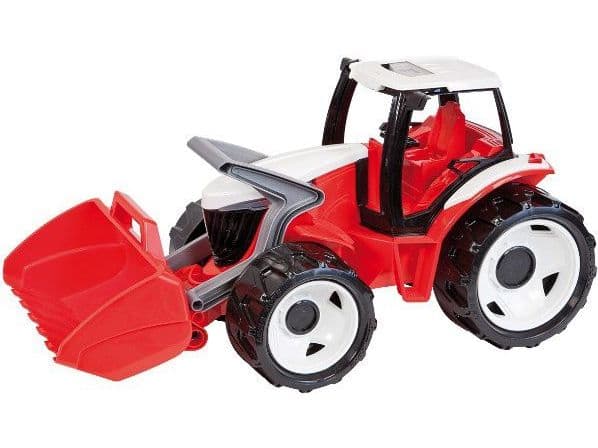 Lena GIGA TRUCKS Tractor with front loader, Traktor, Inomhus / utomhus, 3 År, Plast, Blå, Grå, Vit