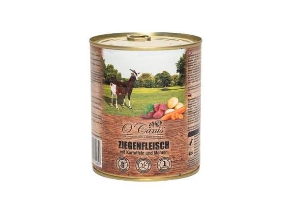 O'CANIS hundmat på burk Mono - våtfoder - get och potatis - 800 g