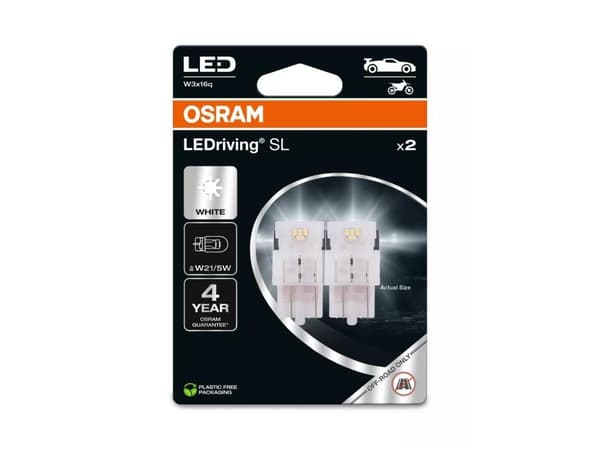 OSRAM LEDriving SL vit W21/5W 6000K - set