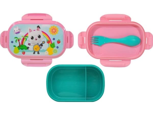 GABBY'S DOLLHOUSE Lunchlåda med bestick