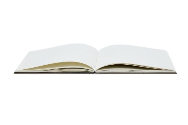 Notesbog A5 LEATHER, linjeret, bonded læder, sort