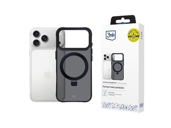 3MK Smoke Case Mag&Stand-skal för Apple iPhone 17 Pro Max