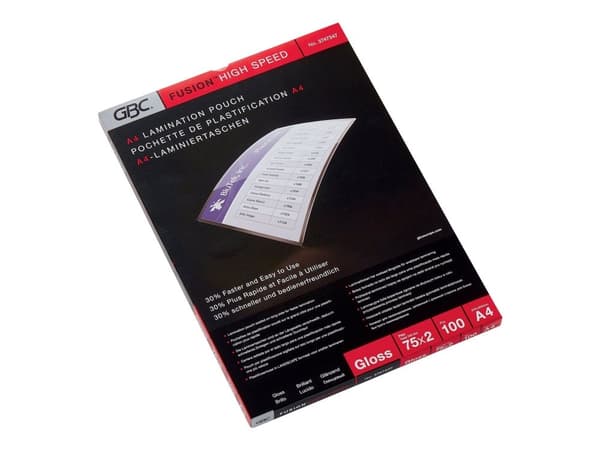 GBC HighSpeed Pouch - 100-pack - blank - blank - lamineringspunger